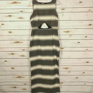 Mara Hoffman Tapestry Stitched Maxi Dress Cutouts